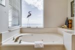 Walk In Shower and Tub with Beach Views 